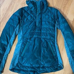 Lululemon Green Down Pullover Jacket size 6